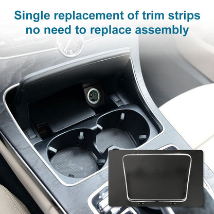 2056830900 Car Cup Holder Electroplating Trim Decorative Frame for Mercedes-Benz C Class W205 by buy2fix