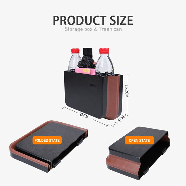 929 Car Foldable Hanging Trash Can Storage Bin (Black) by buy2fix