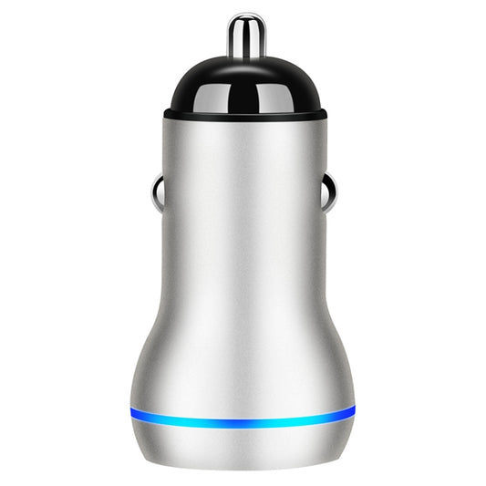 ACC-580 PD 40W Dual Type-C / USB-C Ports Fast Charging Car Charger(Silver) - Car Charger by buy2fix | Online Shopping UK | buy2fix