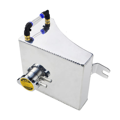 Car Modified Triangle Aluminum Alloy Cooling Water Tank Bottle Can for Nissan (Silver) by buy2fix