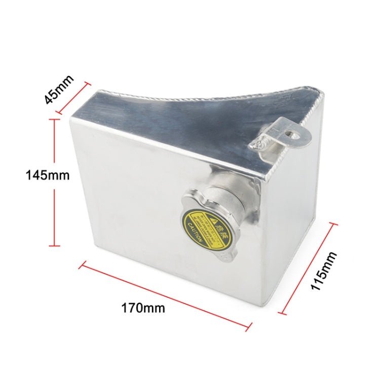 Car Modified Triangle Aluminum Alloy Cooling Water Tank Bottle Can for Nissan (Silver) by buy2fix