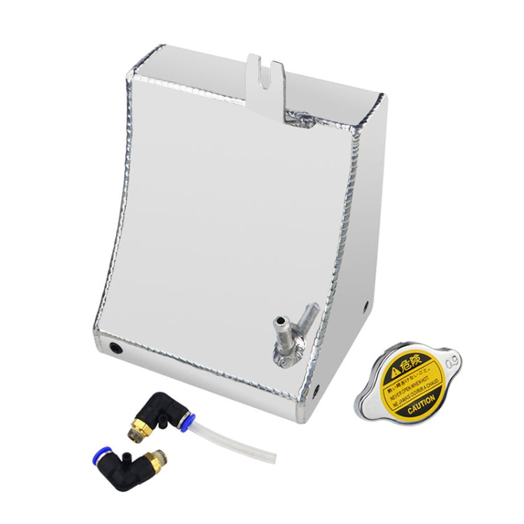 Car Modified Triangle Aluminum Alloy Cooling Water Tank Bottle Can for Nissan (Silver) by buy2fix