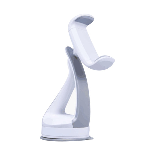 GB-452 Universal Car Suction Cup Mount Bracket Phone Holder (White) - Universal Car Holders by buy2fix | Online Shopping UK | buy2fix