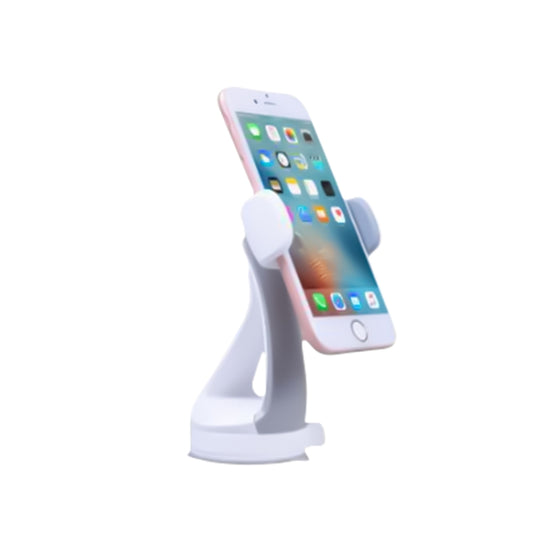 GB-452 Universal Car Suction Cup Mount Bracket Phone Holder (White) - Universal Car Holders by buy2fix | Online Shopping UK | buy2fix