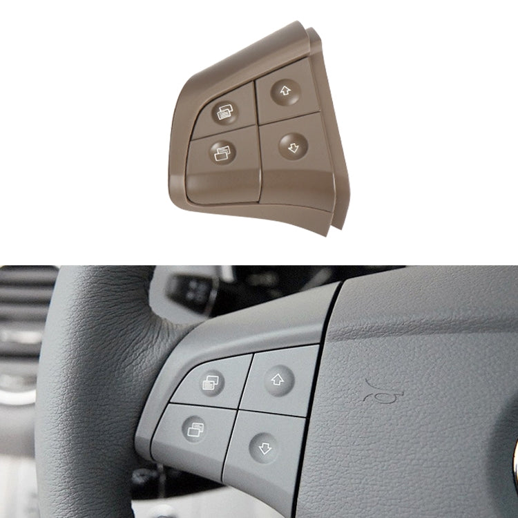 Car Left Side 4-button Steering Wheel Switch Buttons Panel 1648200010 for Mercedes-Benz W164, Left Driving (Coffee) - Car Switches by buy2fix | Online Shopping UK | buy2fix