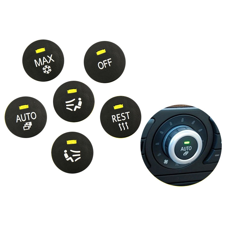 Car Air Conditioner Panel Switch Button RIGHT Key 6131 9250 196-1 for BMW E60 2003-2010, Left Driving - Car Switches by buy2fix | Online Shopping UK | buy2fix