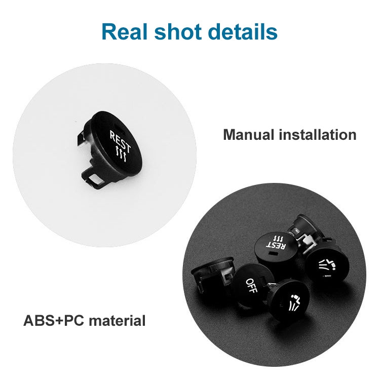 Car Air Conditioner Panel Switch Button RIGHT Key 6131 9250 196-1 for BMW E60 2003-2010, Left Driving - Car Switches by buy2fix | Online Shopping UK | buy2fix