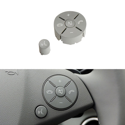 Car Right Side Steering Wheel Switch Buttons Panel for Mercedes-Benz W204 2007-2014, Left Driving(Grey) by buy2fix