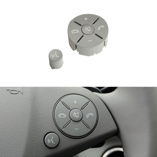 Car Right Side Steering Wheel Switch Buttons Panel for Mercedes-Benz W204 2007-2014, Left Driving(Grey) - Car Switches by buy2fix | Online Shopping UK | buy2fix