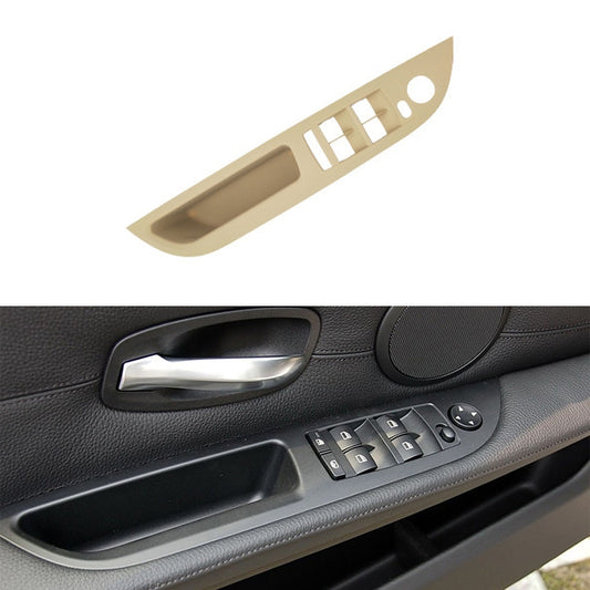 Car Left Front Door Window Lift Switch Trim Panel 51416983705 for BMW E60 2008-2010, Left Driving Standard Version (Beige) - Car Interior Mouldings by buy2fix | Online Shopping UK | buy2fix