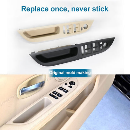 Car Left Front Door Window Lift Switch Trim Panel 51416983705 for BMW E60 2008-2010, Left Driving Standard Version (Black) - Car Interior Mouldings by buy2fix | Online Shopping UK | buy2fix