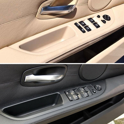 Car Left Front Door Window Lift Switch Trim Panel 51416983705 for BMW E60 2008-2010, Left Driving Standard Version (Black) - Car Interior Mouldings by buy2fix | Online Shopping UK | buy2fix