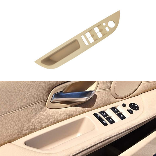 Car Left Front Door Window Lift Switch Trim Panel 51416983705 for BMW E60 2008-2010, Left Driving High Configuration Version (Beige) - Car Interior Mouldings by buy2fix | Online Shopping UK | buy2fix