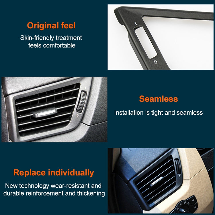 Car Left Side Air Conditioner Vent Panel for BMW X1, Left Driving(Color: Matte) - Car Interior Mouldings by buy2fix | Online Shopping UK | buy2fix