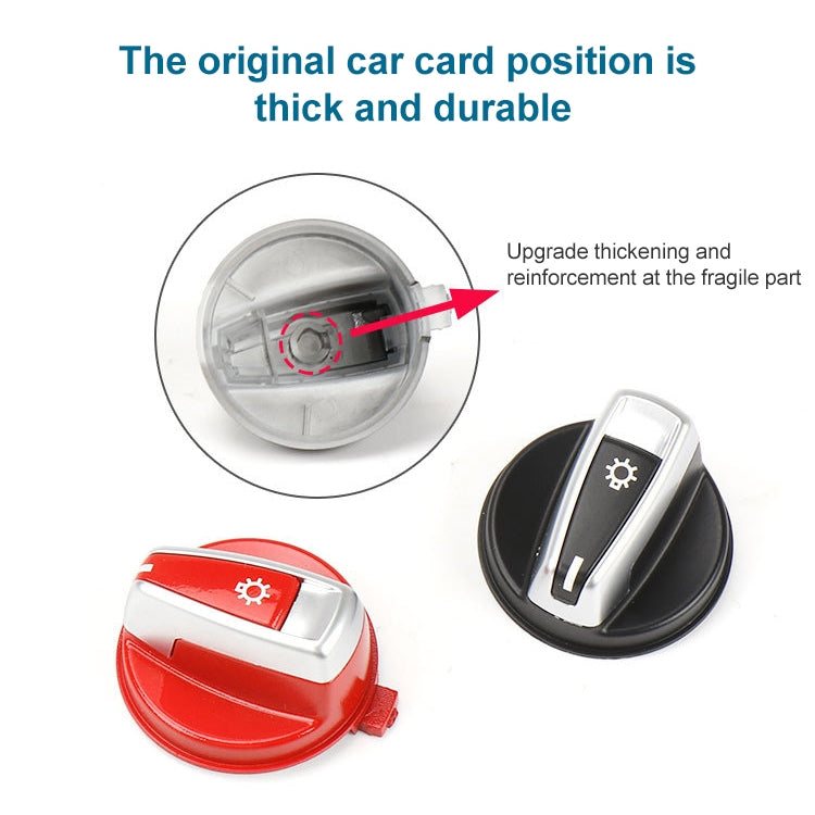 Car Headlight Switch Button Knob Cover Trim 6131 6932 796 for BMW X1 2009-2015, Left Driving (Black) - Car Switches by buy2fix | Online Shopping UK | buy2fix