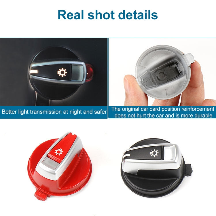 Car Headlight Switch Button Knob Cover Trim 6131 6932 796 for BMW X1 2009-2015, Left Driving (Black) - Car Switches by buy2fix | Online Shopping UK | buy2fix
