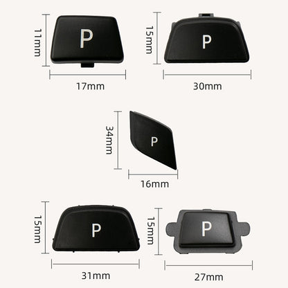 Car Gear Lever Auto Parking Button Letter P Cap for BMW 5 Series 2002-2010, Left Driving(Red) - Car Switches by buy2fix | Online Shopping UK | buy2fix