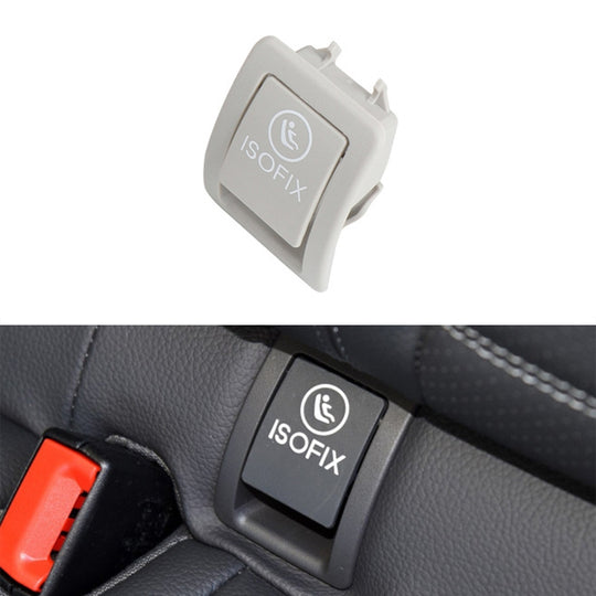 Housse de sécurité pour siège arrière de voiture avec interrupteur ISOFIX pour enfant, 2059200513, pour Mercedes-Benz W205 2015 – 2021, conduite à gauche (gris blanc)