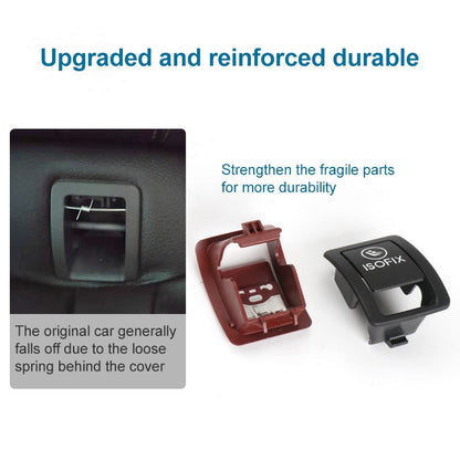 Car Rear Child ISOFIX Switch Seat Safety Cover 2059200513 for Mercedes-Benz W205 2015-2021, Left Driving (Brown) - Seat Belts & Padding by buy2fix | Online Shopping UK | buy2fix