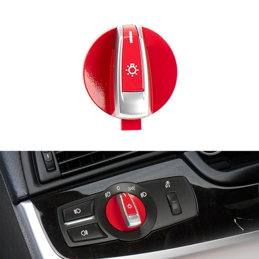 Car Headlight  Switch Button Knob for BMW 5 Series 2010-2017, Left Driving (Red) - Car Light Accessories by buy2fix | Online Shopping UK | buy2fix