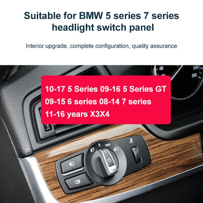 Car Rear Fog Light Switch Button Knob for BMW 5 Series 2010-2017, Left Driving - Car Light Accessories by buy2fix | Online Shopping UK | buy2fix