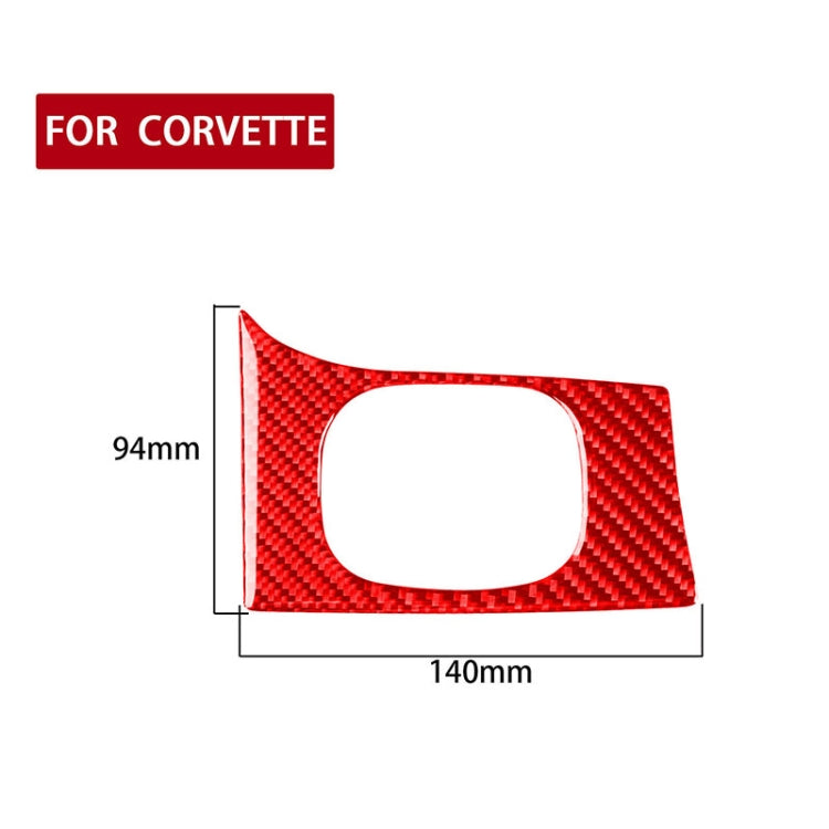 Carbon Fiber Car Headlight Switch Panel Sticker for Chevrolet Corvette C5 1998-2004, Left Drive(Red) - Car Interior Mouldings by buy2fix | Online Shopping UK | buy2fix