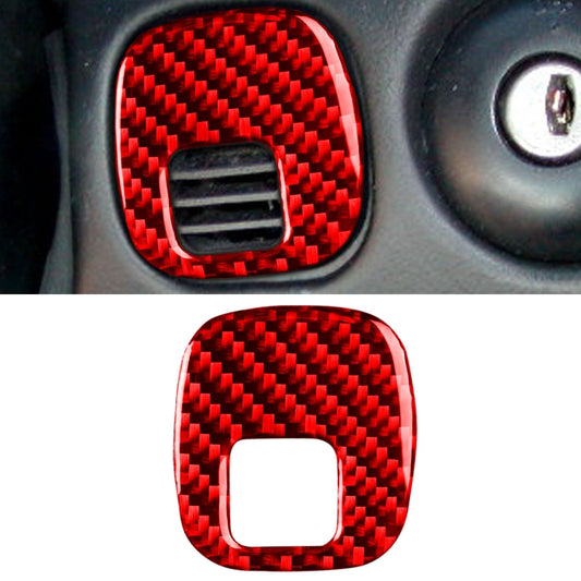 Carbon Fiber Car Key Panel Button Sticker for Chevrolet Corvette C5 1998-2004, Left Drive(Red) - Car Interior Mouldings by buy2fix | Online Shopping UK | buy2fix