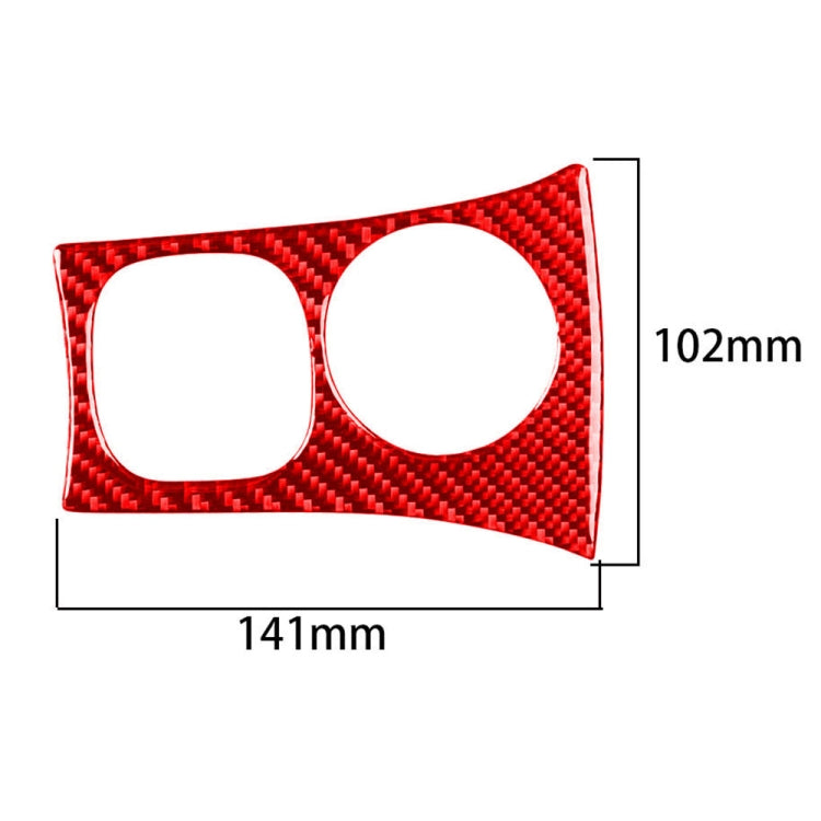 Carbon Fiber Car Key Panel Sticker for Chevrolet Corvette C5 1998-2004, Left Drive(Red) - Car Interior Mouldings by buy2fix | Online Shopping UK | buy2fix