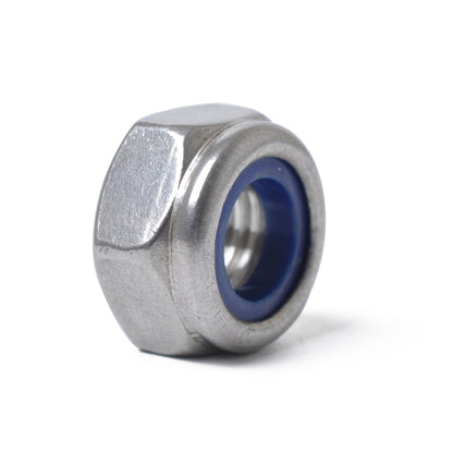60 PCS Car 304 Stainless Steel Lock Nuts Nylon Insert Locknut Kit M3-M10 - Nuts & Bolts by buy2fix | Online Shopping UK | buy2fix
