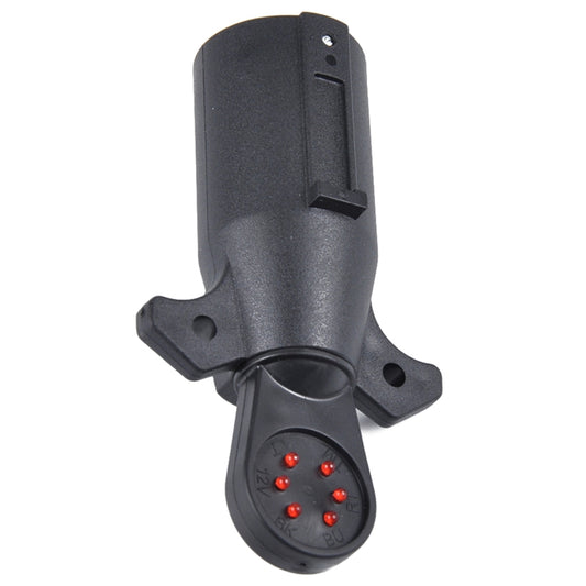 12V 7-Way Blade Trailer Light Wiring Circuit Tester Round Adapter 7 Pin US Plug Signal Tester - Electronic Test by buy2fix | Online Shopping UK | buy2fix