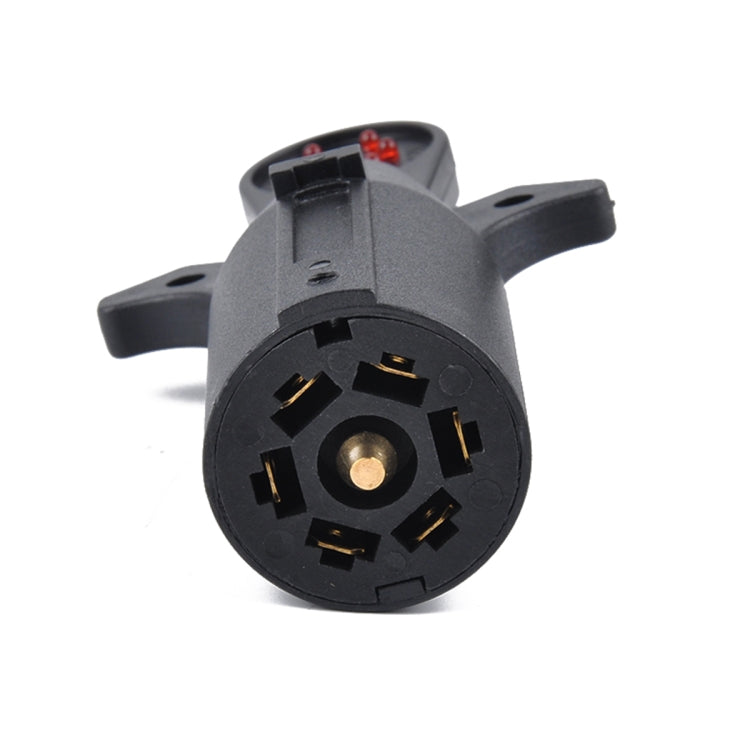 12V 7-Way Blade Trailer Light Wiring Circuit Tester Round Adapter 7 Pin US Plug Signal Tester - Electronic Test by buy2fix | Online Shopping UK | buy2fix