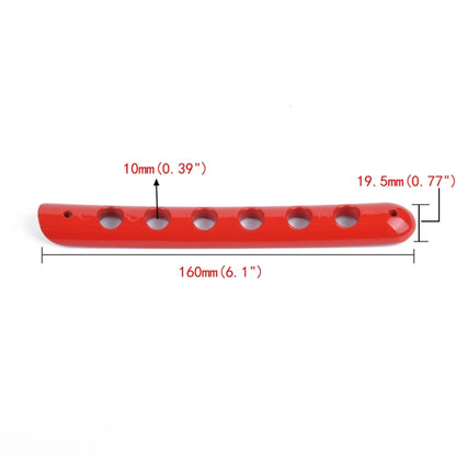 5 PCS Auto Handle Cover Door Aluminum Grab Handle Cover for Jeep Wrangler JK 4-Door 2007 -2017(Red) - Door Handles by buy2fix | Online Shopping UK | buy2fix