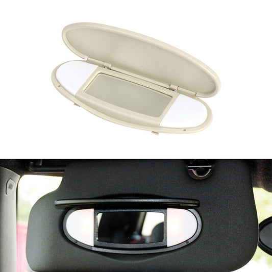 Car Sunshade Makeup Mirror Sun Visor for BMW mini R50R56, Left Driving (Beige) - Sunglasses & Glasses Clips by buy2fix | Online Shopping UK | buy2fix