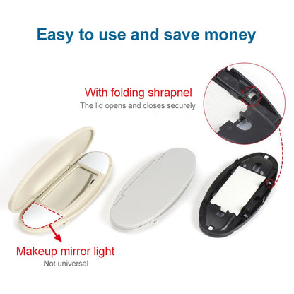 Car Sunshade Makeup Mirror Sun Visor for BMW mini R50R56, Left Driving (Black) - Sunglasses & Glasses Clips by buy2fix | Online Shopping UK | buy2fix
