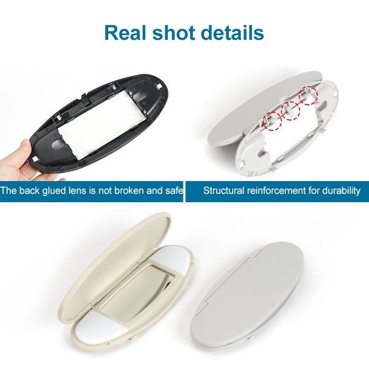 Car Sunshade Makeup Mirror Sun Visor for BMW mini R50R56, Left Driving (Black) - Sunglasses & Glasses Clips by buy2fix | Online Shopping UK | buy2fix