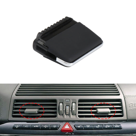 Auto Mittlere Klimaanlage Auspuffschalter Paddel für Mercedes-Benz S-Klasse W220 1998–2005, Linksverkehr (Schwarz)