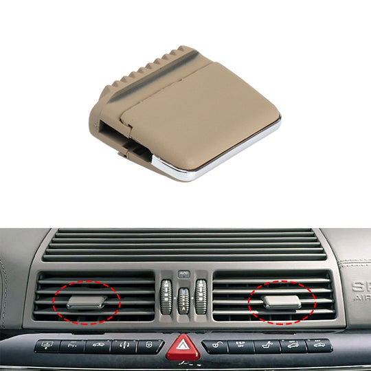 Auto Mitte Klimaanlage Auspuff Schalter Paddel für Mercedes-Benz S-Klasse W220 1998–2005, Linksfahren (Beige)