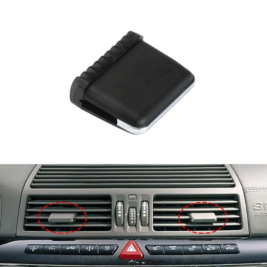 Auto linke und rechte Seite Klimaanlage Auspuff Schalter Paddle für Mercedes-Benz S-Klasse W220 1998-2005, Linksfahren (Schwarz)