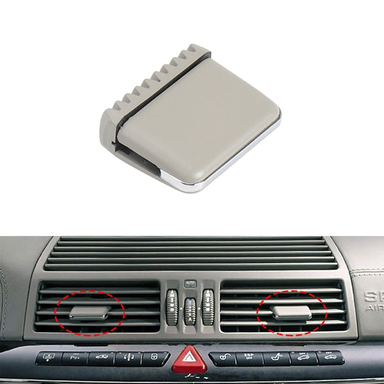 Auto linke und rechte Seite Klimaanlage Auspuff Schalter Paddel für Mercedes-Benz S-Klasse W220 1998–2005, Linksfahren (Grau)