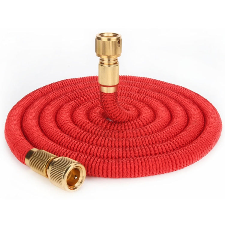50ft 5m Telescopic Soft Tube Household Car High PressureWash Water Gun Spayer Nozzle Garden Irrigation Set (Red) by buy2fix