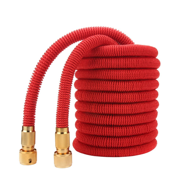 50ft 5m Telescopic Soft Tube Household Car High PressureWash Water Gun Spayer Nozzle Garden Irrigation Set (Red) by buy2fix