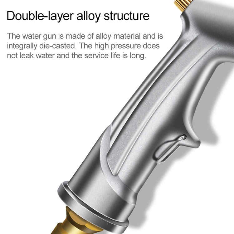 50ft 5m Telescopic Soft Tube Household Car High PressureWash Water Gun Spayer Nozzle Garden Irrigation Set (Red) by buy2fix