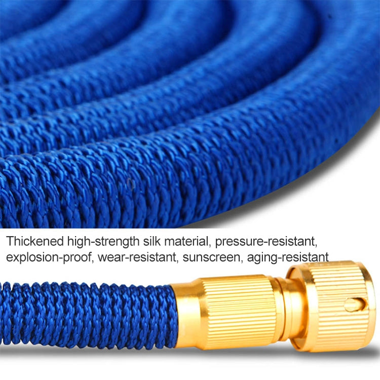 50ft 5m Telescopic Soft Tube Household Car High PressureWash Water Gun Spayer Nozzle Garden Irrigation Set (Red) by buy2fix