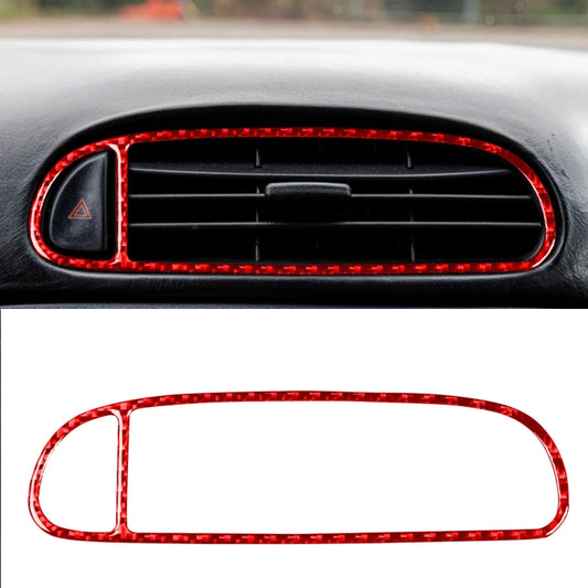 Carbon Fiber Car Air Outlet Sticker for Chevrolet Corvette C5 1998-2004, Left Drive(Red) - Car Interior Mouldings by buy2fix | Online Shopping UK | buy2fix