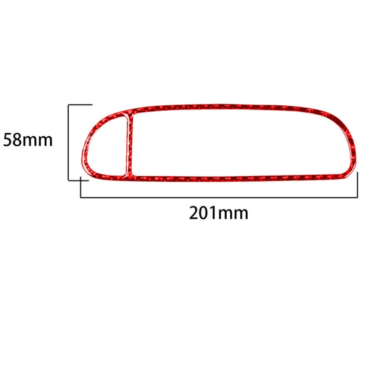 Carbon Fiber Car Air Outlet Sticker for Chevrolet Corvette C5 1998-2004, Left Drive(Red) - Car Interior Mouldings by buy2fix | Online Shopping UK | buy2fix