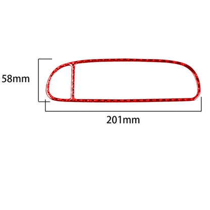 Carbon Fiber Car Air Outlet Sticker for Chevrolet Corvette C5 1998-2004, Left Drive(Red) - Car Interior Mouldings by buy2fix | Online Shopping UK | buy2fix