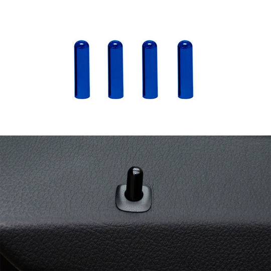 4-in-1-Auto-Türverriegelungsstift, Türschraube, Knopfkappen-Abdeckung für BMW F10, Linksverkehr (Blau)
