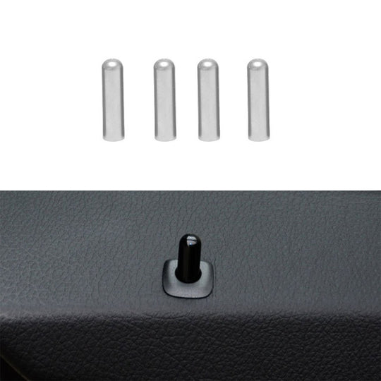 4-in-1-Autotür-Verriegelungsstift, Türschraube, Knopfkappen-Abdeckung für BMW F10, Linksverkehr (Silber)