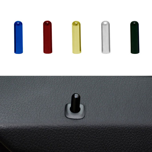 4 in 1 Car Door Latch Pin Door Screw Knob Cap Cover Trim for BMW F10, Left Driving (Blue) - Others by buy2fix | Online Shopping UK | buy2fix