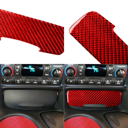 Carbon Fiber Car Power Outlet Cover Sticker for Chevrolet Corvette C5 1998-2004, Left Drive(Red) - Car Interior Mouldings by buy2fix | Online Shopping UK | buy2fix